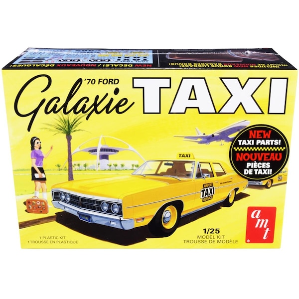 Amt Luggage Skill 2 Model Kit 1 by 25 Scale Model for 1970 Ford Galaxie Taxi AMT1243M - main